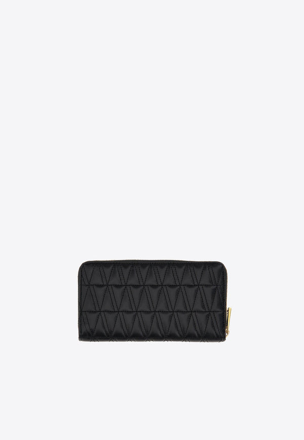 Virtus Continental Wallet in Quilted Leather