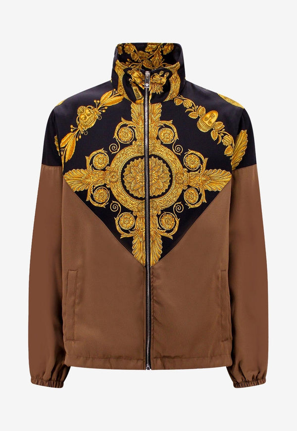 Maschera Baroque Print Zip-Up Jacket