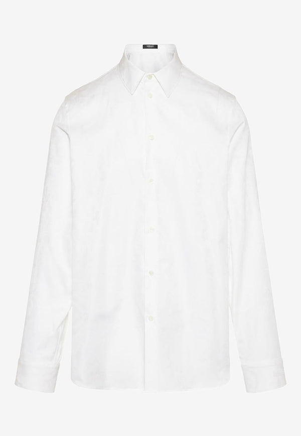 Barocco Jacquard Long-Sleeved Shirt