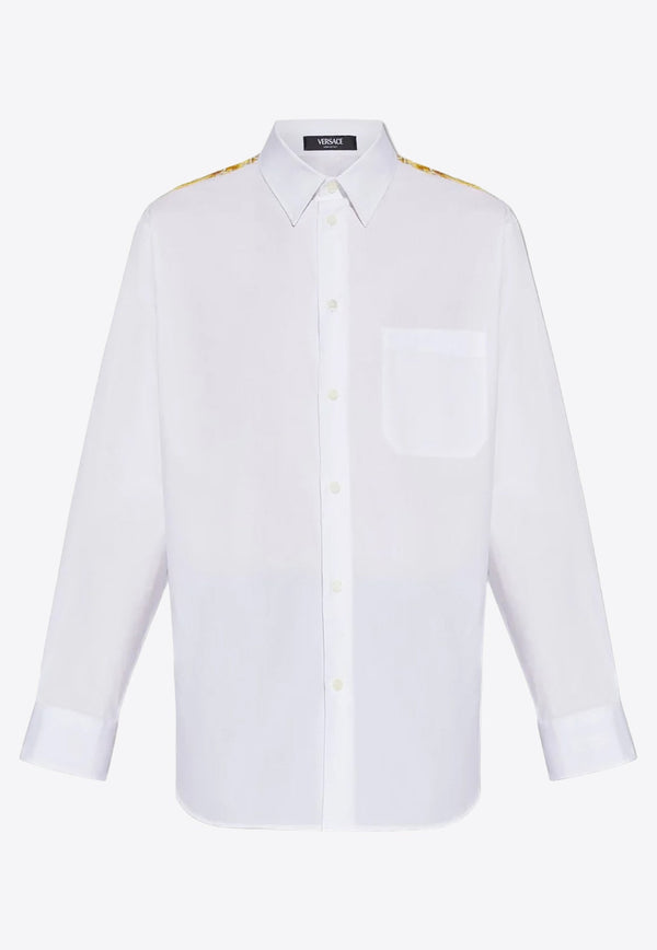 Barocco Print Long-Sleeved Shirt