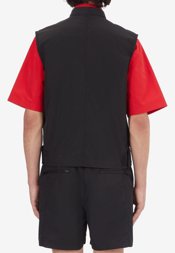 Zip-Up Vest in Tech Fabric