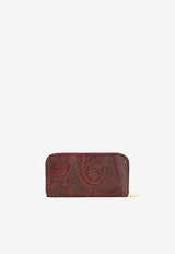 Logo Paisley Zipped Wallet