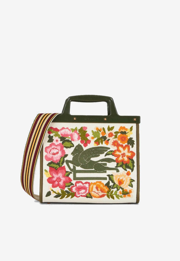 Small Love Trotter Floral Tote Bag