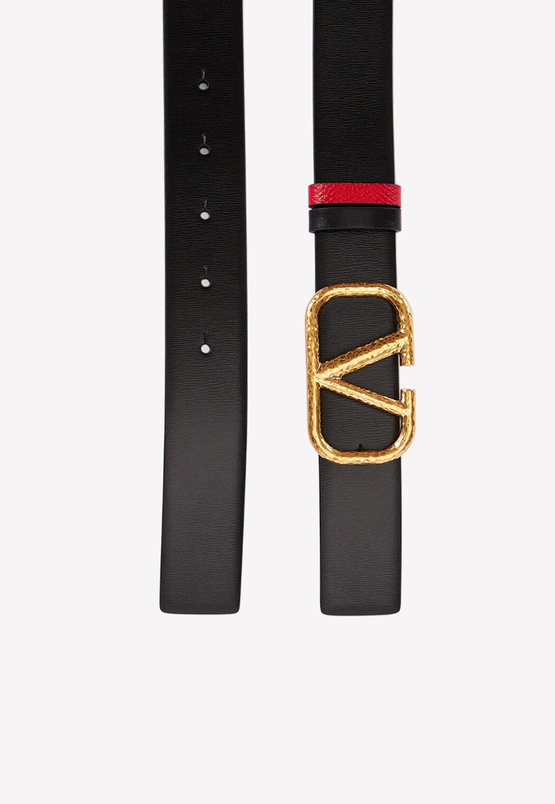 VLogo Reversible Leather Belt