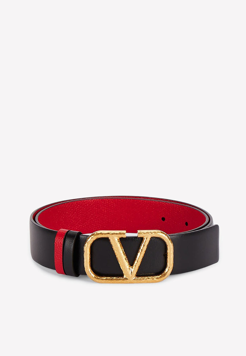 VLogo Reversible Leather Belt