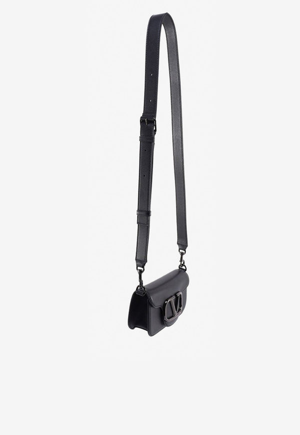 Mini Locò VLogo Shoulder Bag in Calf Leather