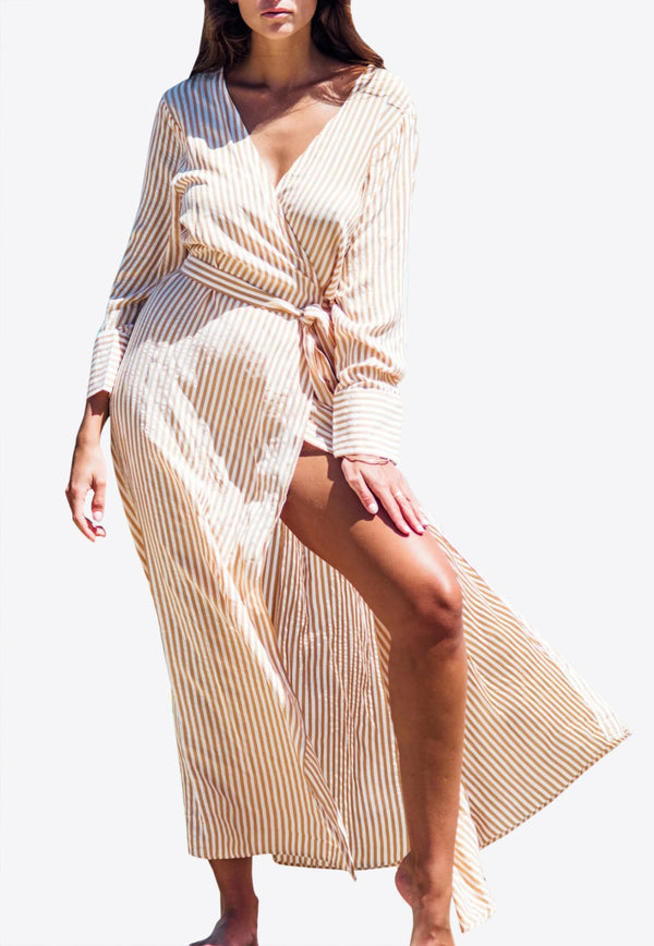 New Tamaris Striped Summer Dress in Cotton Blend