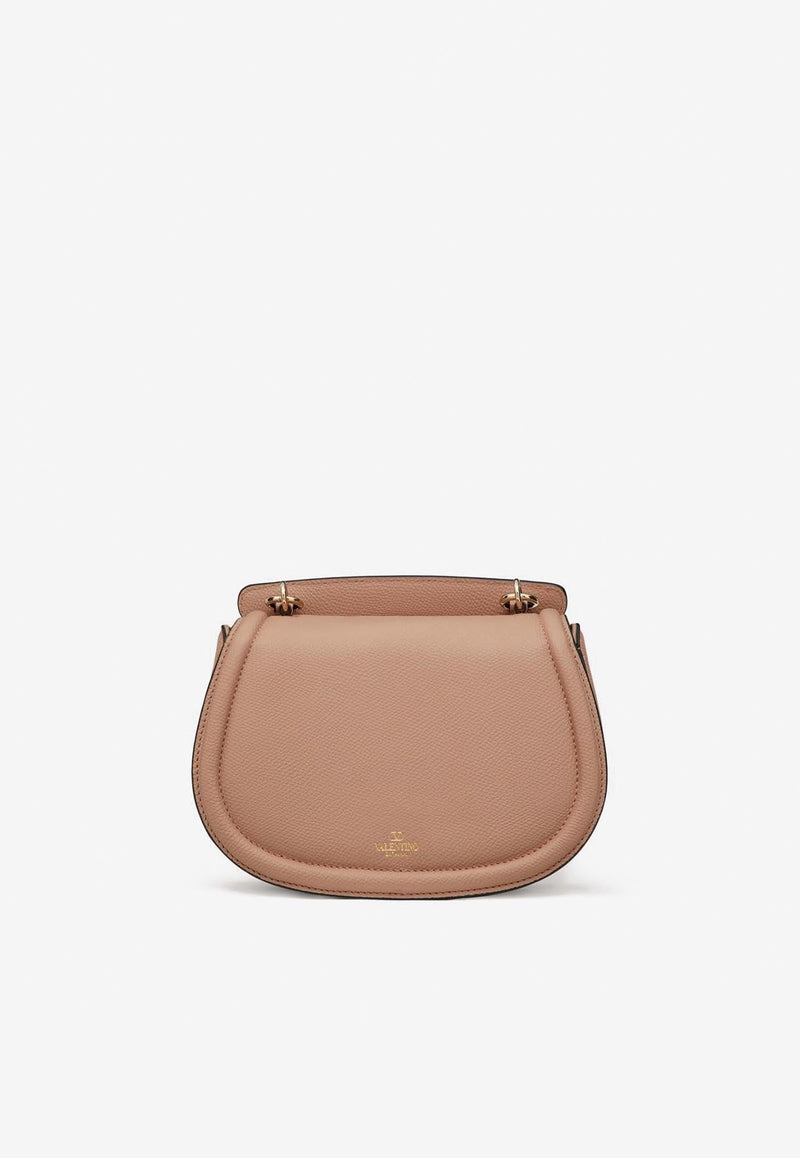 VSLING Grained Leather Crossbody Bag