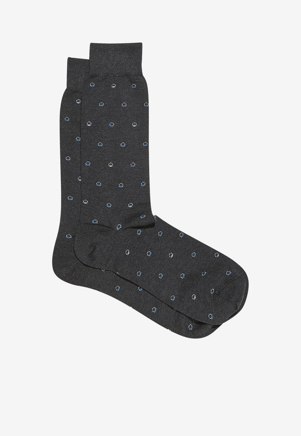 Medium Gancini Jacquard Socks