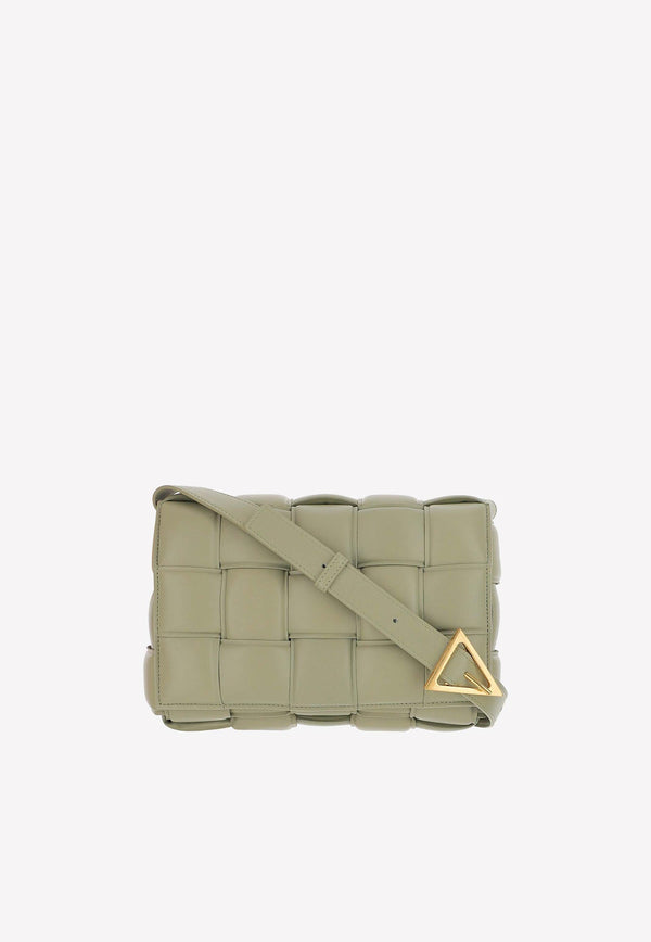 Leather Padded Cassette Shoulder Bag