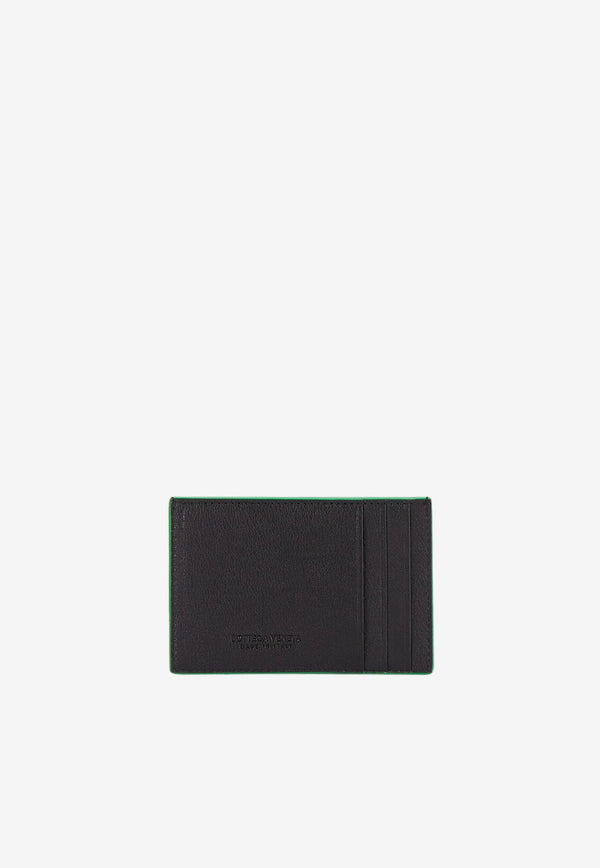 Intreccio Cardholder in Grained Leather