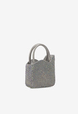 Mini Gilda Crystal-Embellished Top Handle Bag