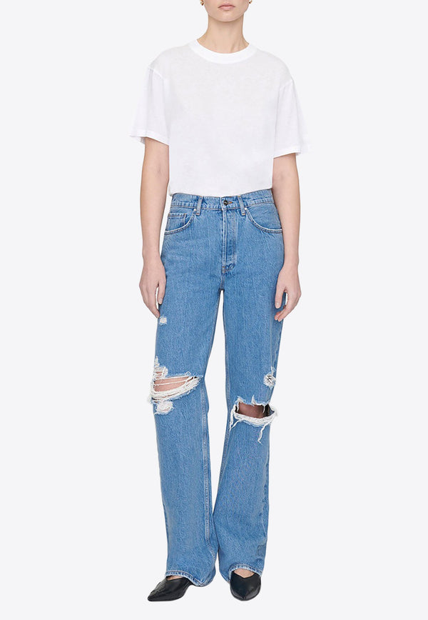 Gio High-Waist Ripped Jeans