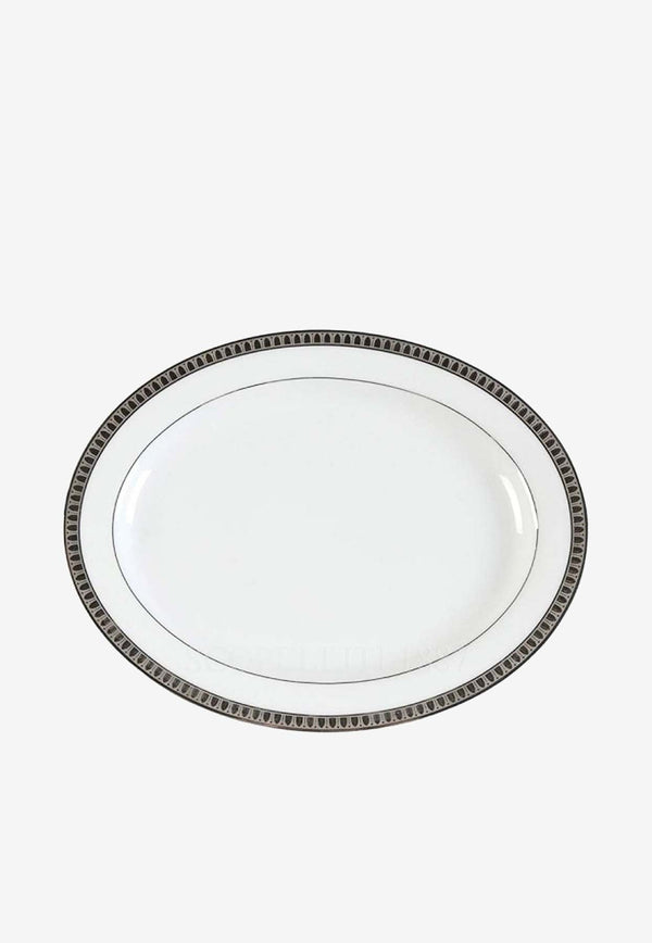 Malmaison Platinum Porcelain Oval Platter