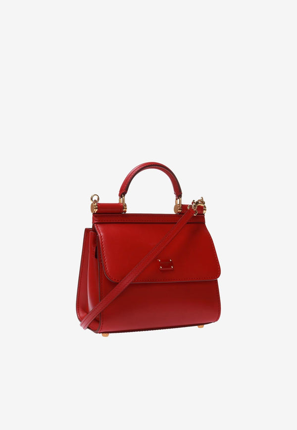 Mini Sicily 58 Top Handle Bag in Calf Leather