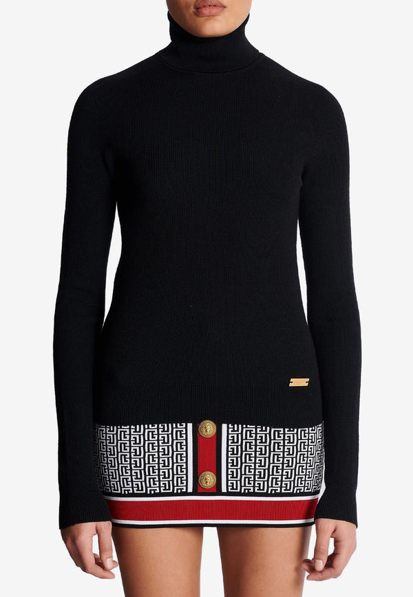 Fine Knit Turtleneck Sweater