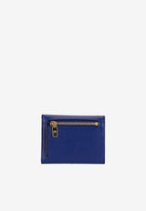 Logo Plaque Trifold Wallet in Dauphine Leather