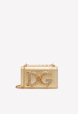 DG Girls Shoulder Bag in Nappa Mordoré Leather