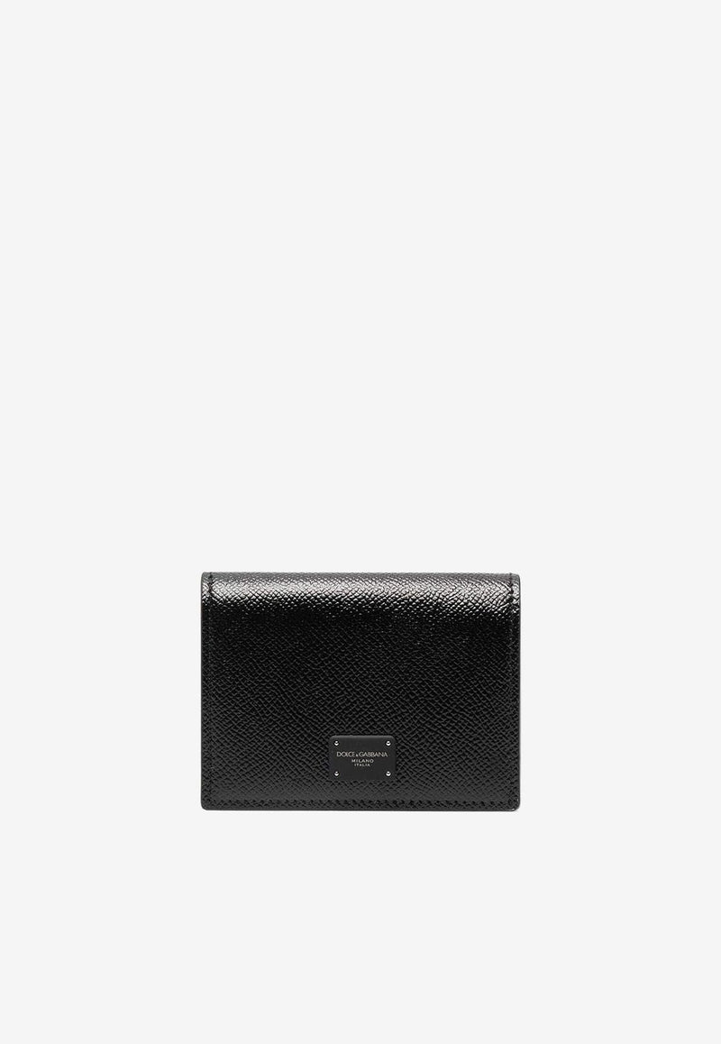 Logo Cardholder in Calf Leather