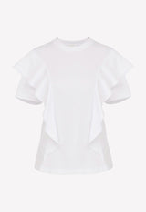 Short-Sleeved Ruffled T-shirt