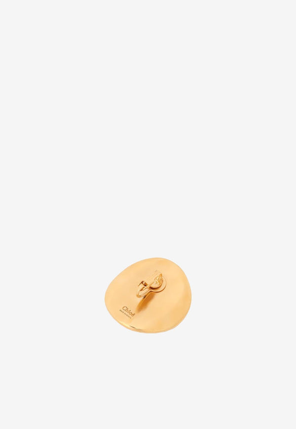Chloé Penelope Coin Earrings CHC23WFE83CB7745TU BRIGHT GOLD