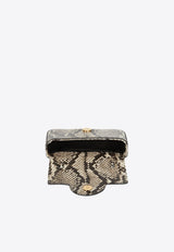Mini B-Buzz Top Handle Bag in Snakeskin Leather