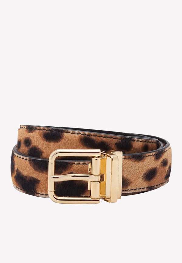 Leopard-Print Belt in Pony-Style Calfskin-
Delivery in 3-4 weeks