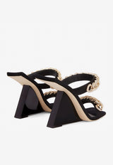 Berenicee Chain 105 Mules in Suede Leather