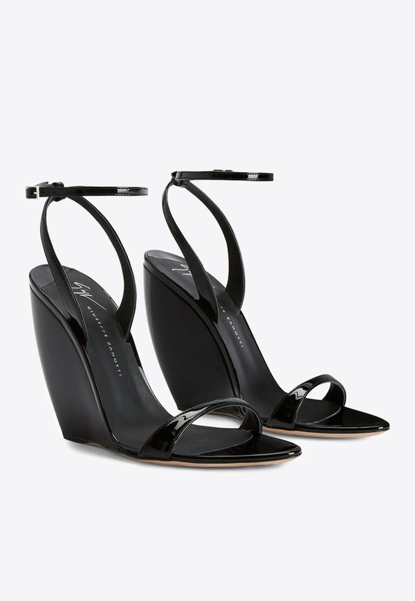 Ginnyfer 105 Patent Leather Wedge Sandals