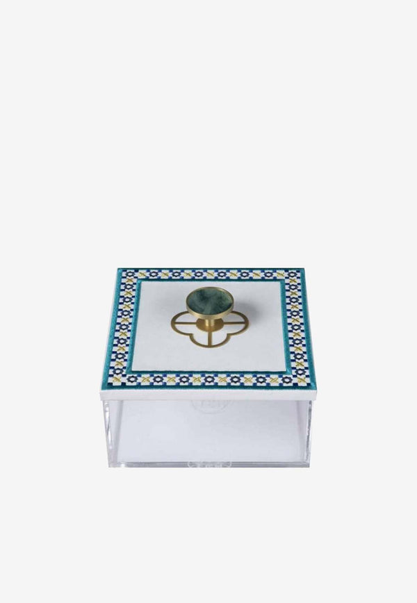 Small Square-Shaped Arabesque Box