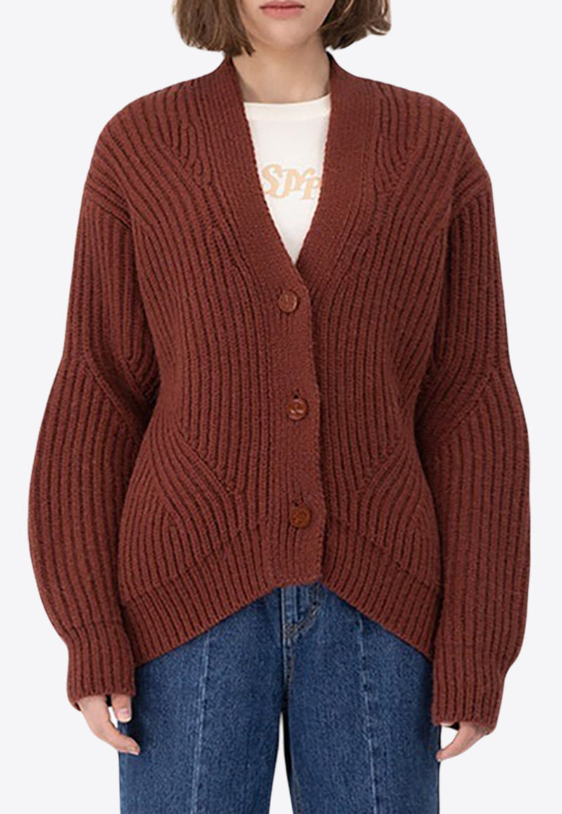 Oversized Wool-Blend Cardigan