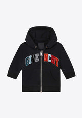 Girls Logo Patch Zip-Up Hoodie