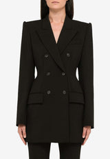 Double-Breasted Wool Blazer