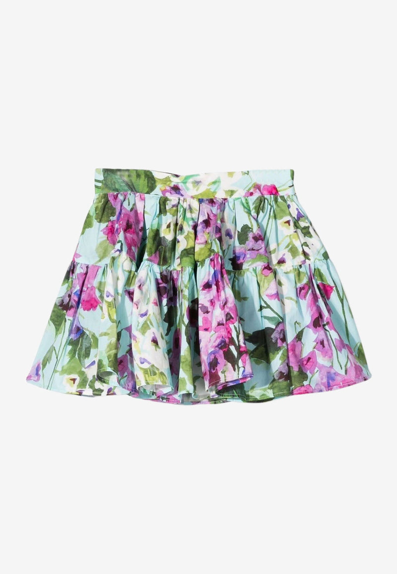 Baby Girls Bluebell Print Flared Skirt