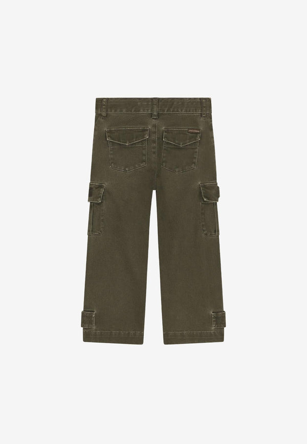 Boys Washed-Out Cargo Pants