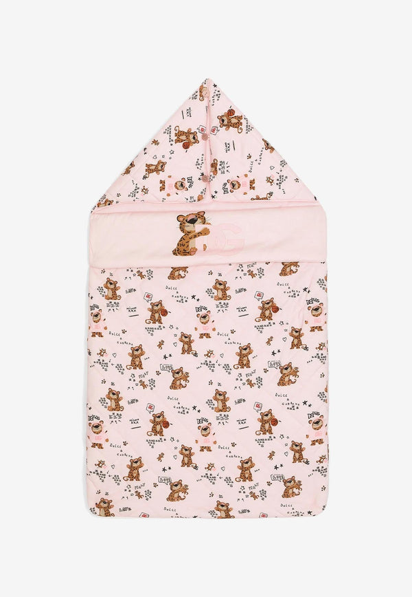 Baby Girls Baby Leopard Print Sleeping Bag