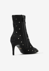 75 All-Over Jacquard Logo Ankle Boots