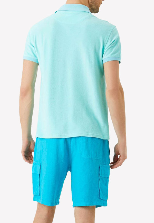 Terry Polo T-shirt in Cotton Blend