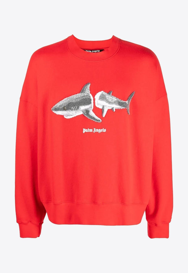 Broken Shark Embroidered Sweatshirt