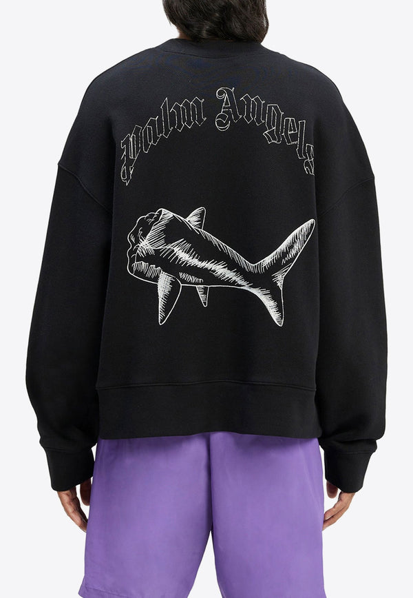 Split Shark Crewneck Sweatshirt