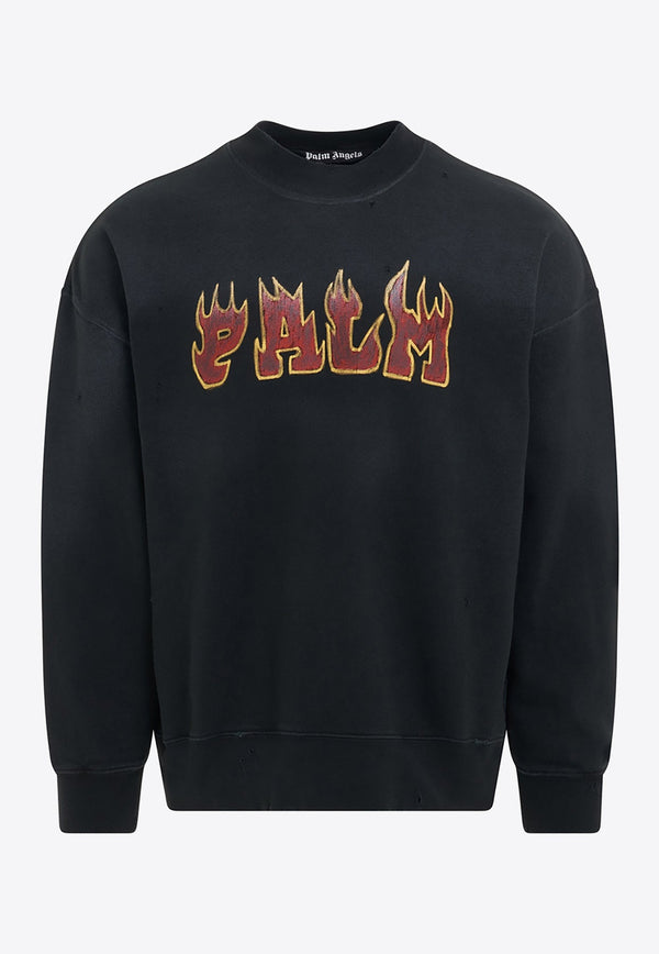 Flame Logo Crewneck Sweatshirt