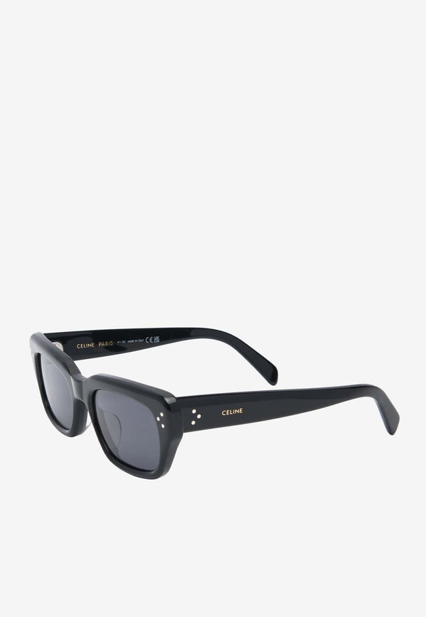 Bold 3 Dots Rectangular Sunglasses