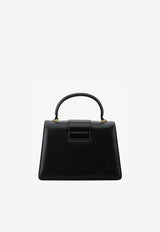 Small 001 Top Handle Bag in Grained Leather