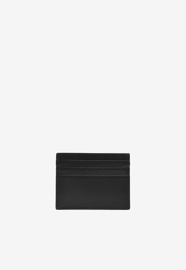 Pegaso-Plaque Leather Cardholder