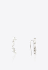 Special Order- Abstract Ear Cuffs in White-Gold and Diamonds