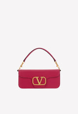 LOCÒ Calf Leather Top Handle Bag with VLogo Plaque