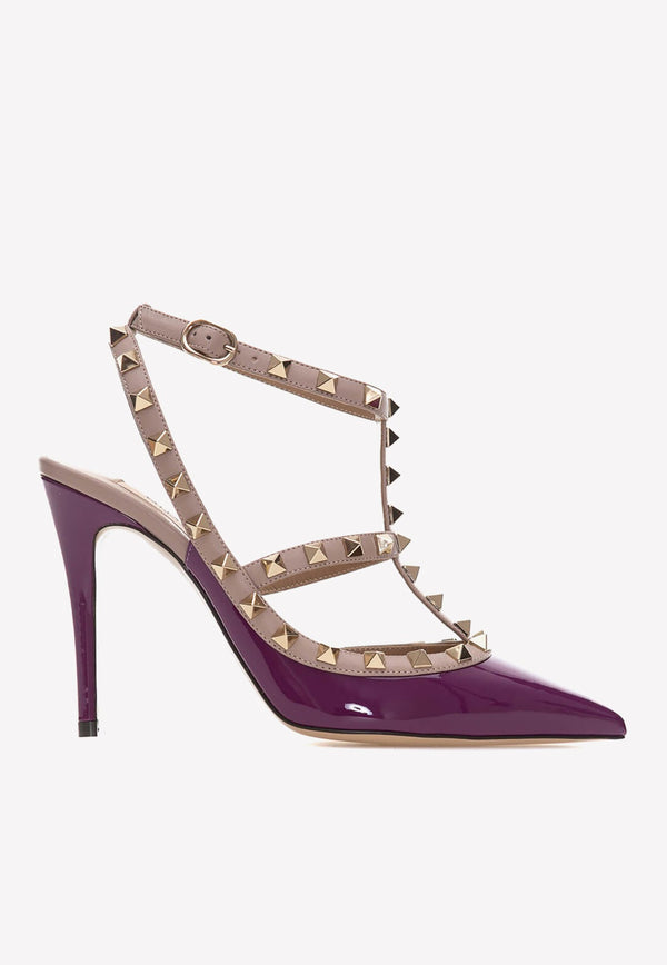 Rockstud 90 Pumps in Patent Leather