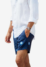 All-Over Mataki Embroidered Swim Shorts