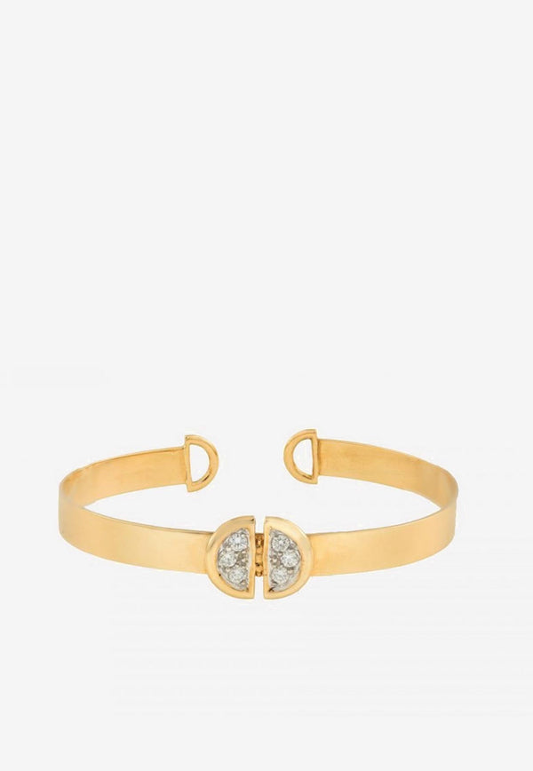 LadyBug Diamond Paved Bracelet in 18-karat Yellow Gold