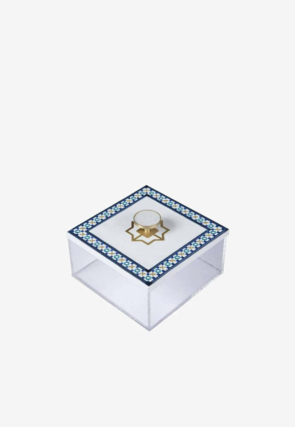 Small Square-Shaped Arabesque Box